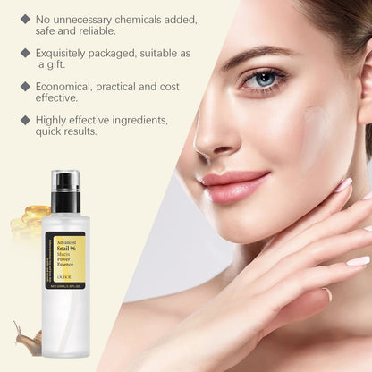 Advanced Snail 96 Mucin Power Essence (100ml) – Viral Korean Skincare for Glass Skin, Deep Hydration & Repair