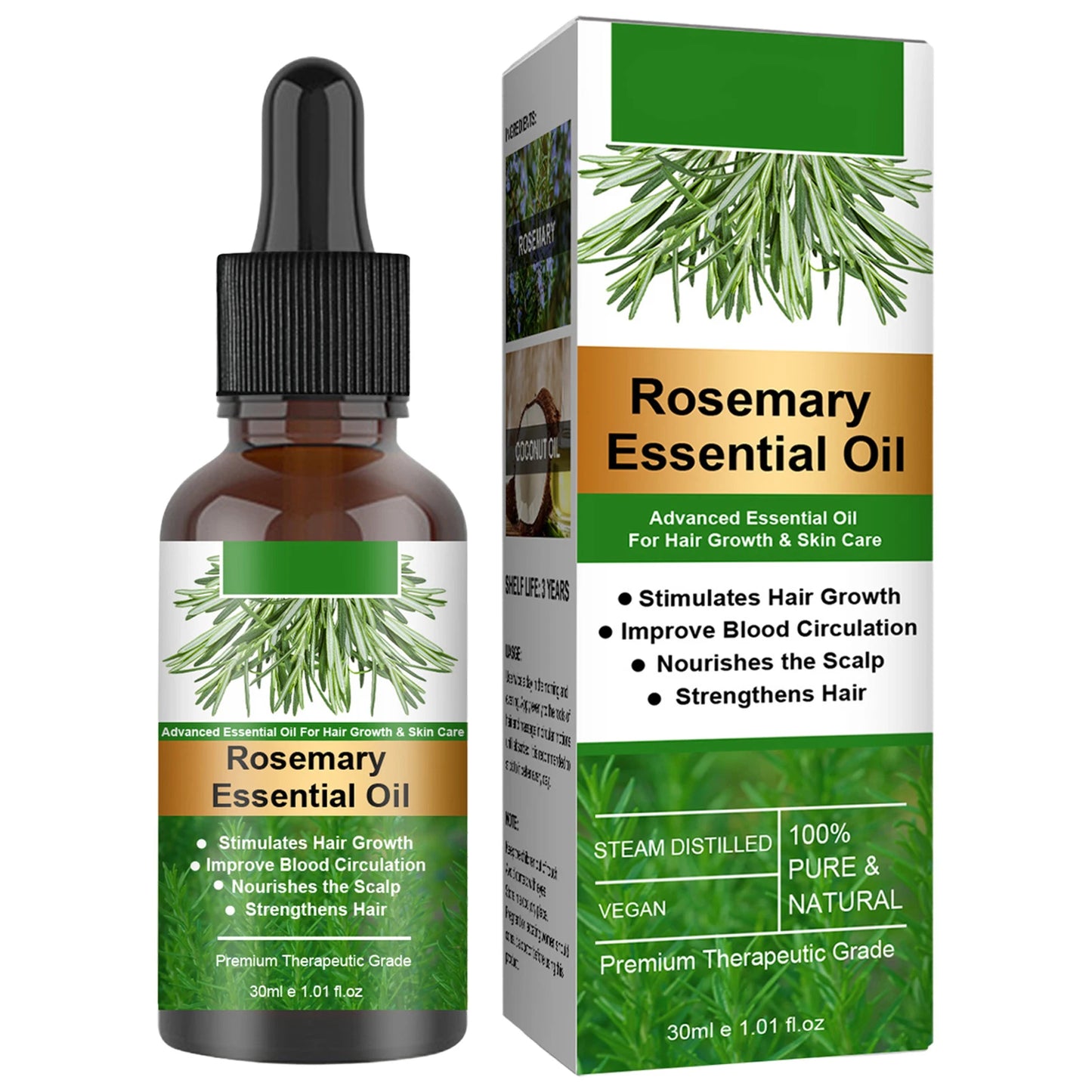 Rosemary Boost Micro-needling Serum – 100% Pure Rosemary Oil for Derma Stamp