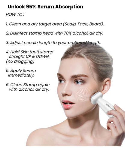 Bio Needle Adjustable Microneedle Derma Stamp